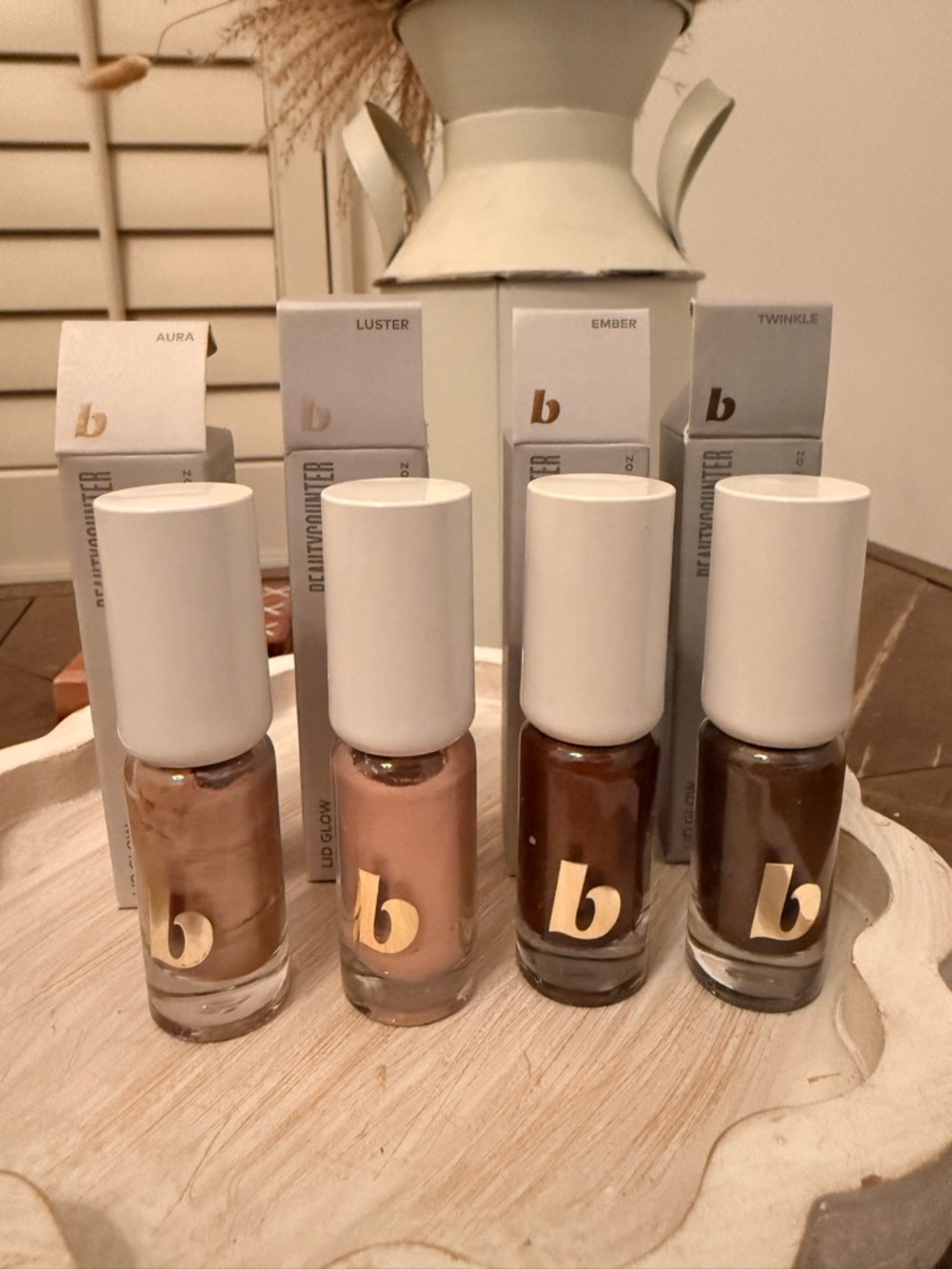🚨Weekend Sale🔥BeautyCounter Lid Glow Cream Shadow Bundle (4 Shades) NIB ✨